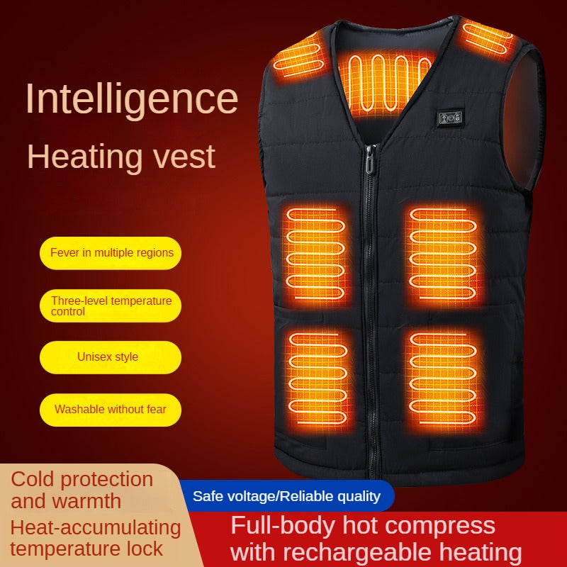 Heated Thermal Vest with USB Charging Port