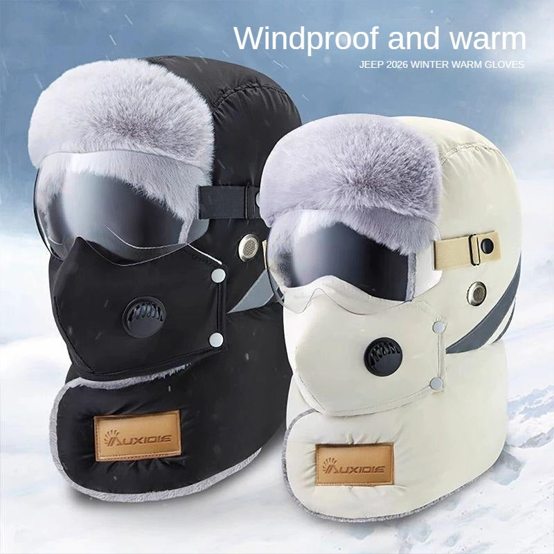 Winter Outdoor Windproof Hat with Ear, Neck & Eye Protection