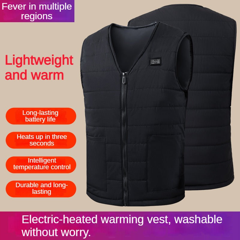Heated Thermal Vest with USB Charging Port