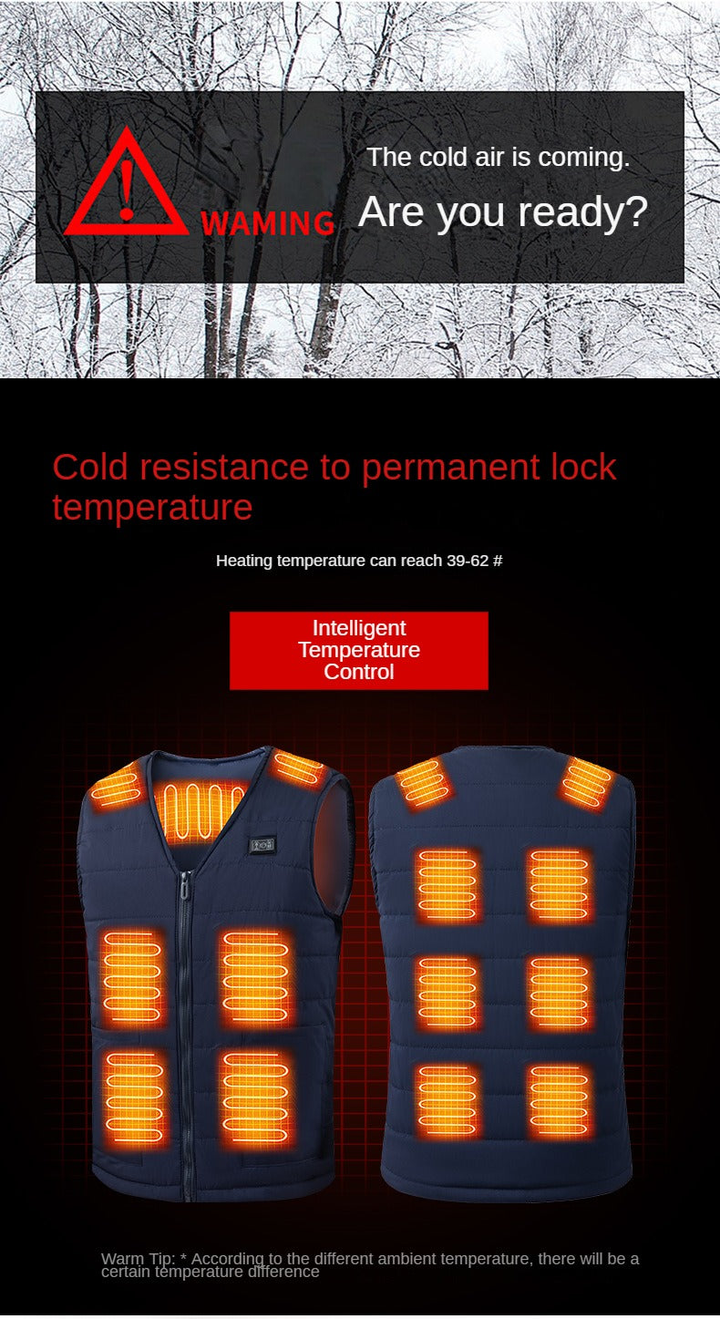 Heated Thermal Vest with USB Charging Port