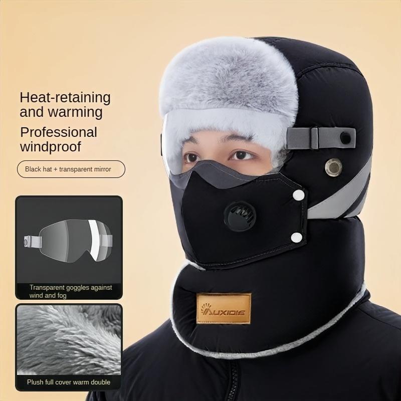 Winter Outdoor Windproof Hat with Ear, Neck & Eye Protection