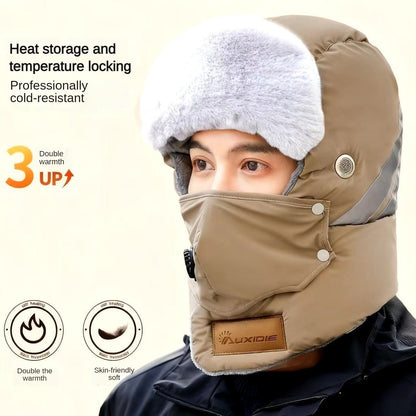 Winter Outdoor Windproof Hat with Ear, Neck & Eye Protection