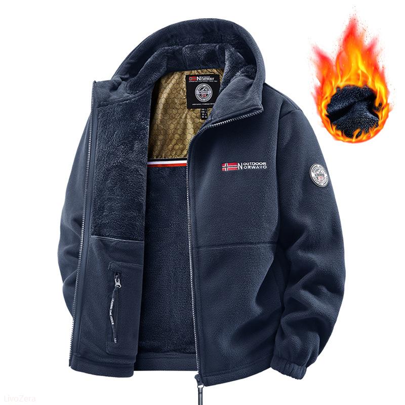 Men's Winter Warm Jacket – Windproof Hooded Parka