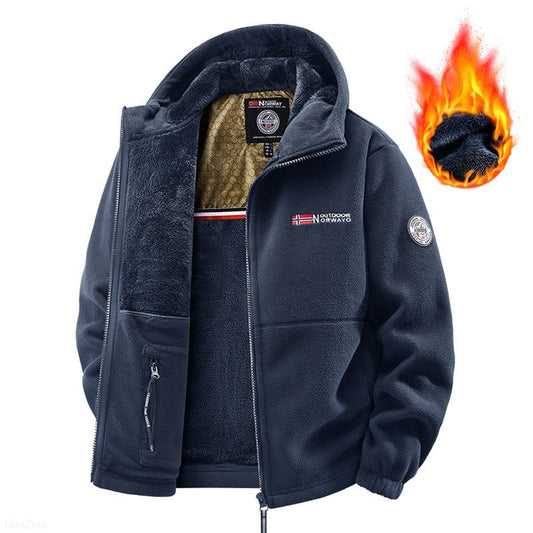 Men's Winter Warm Jacket – Windproof Hooded Parka