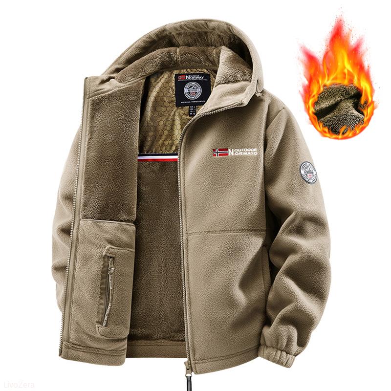 Men's Winter Warm Jacket – Windproof Hooded Parka