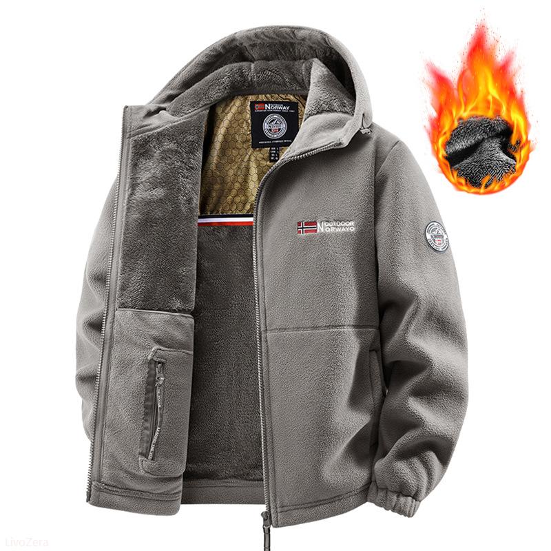Men's Winter Warm Jacket – Windproof Hooded Parka