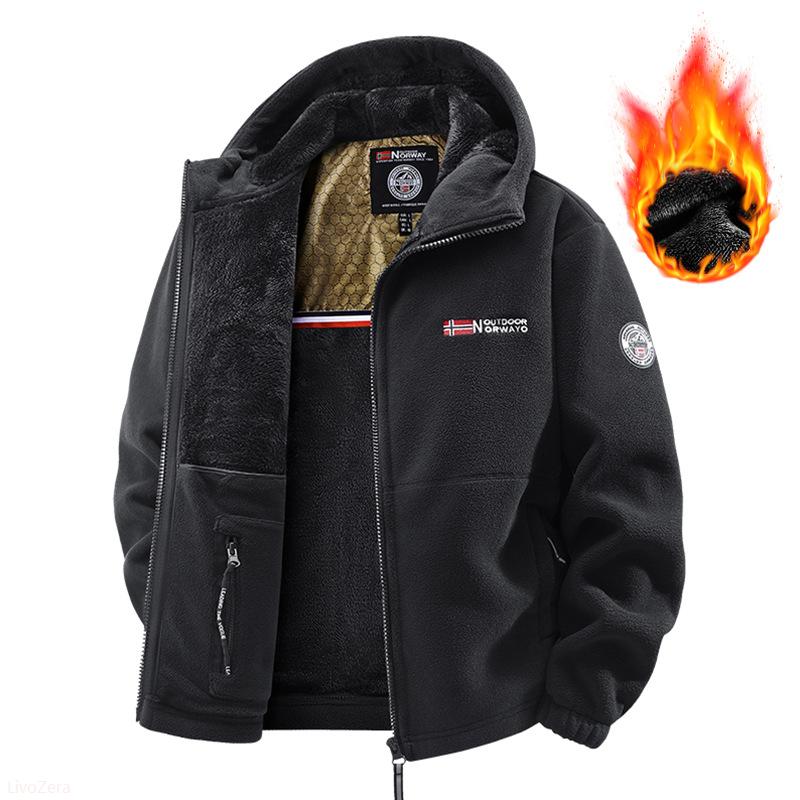 Men's Winter Warm Jacket – Windproof Hooded Parka