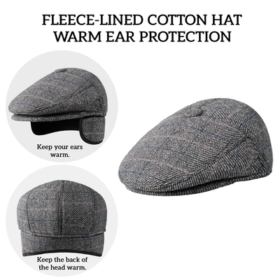 Warm Cotton Earflap Cap – Thickened Winter Hat