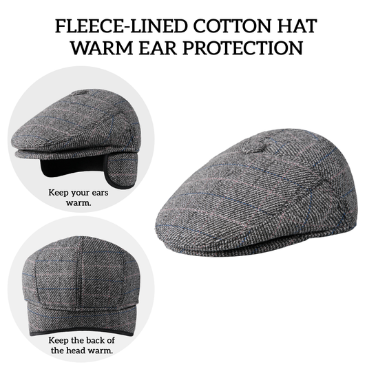 Warm Cotton Earflap Cap – Thickened Winter Hat