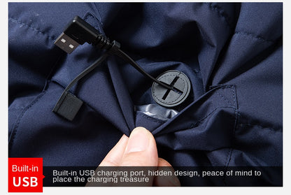 Heated Thermal Vest with USB Charging Port