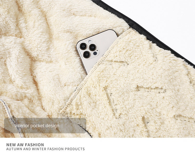 Men's Winter Fleece-Lined Hooded Jacket — Relaxed Fit