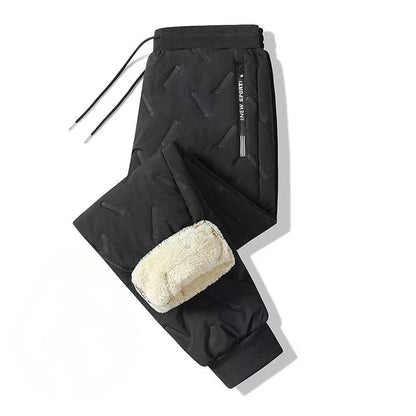 Cotton blend athletic casual pants