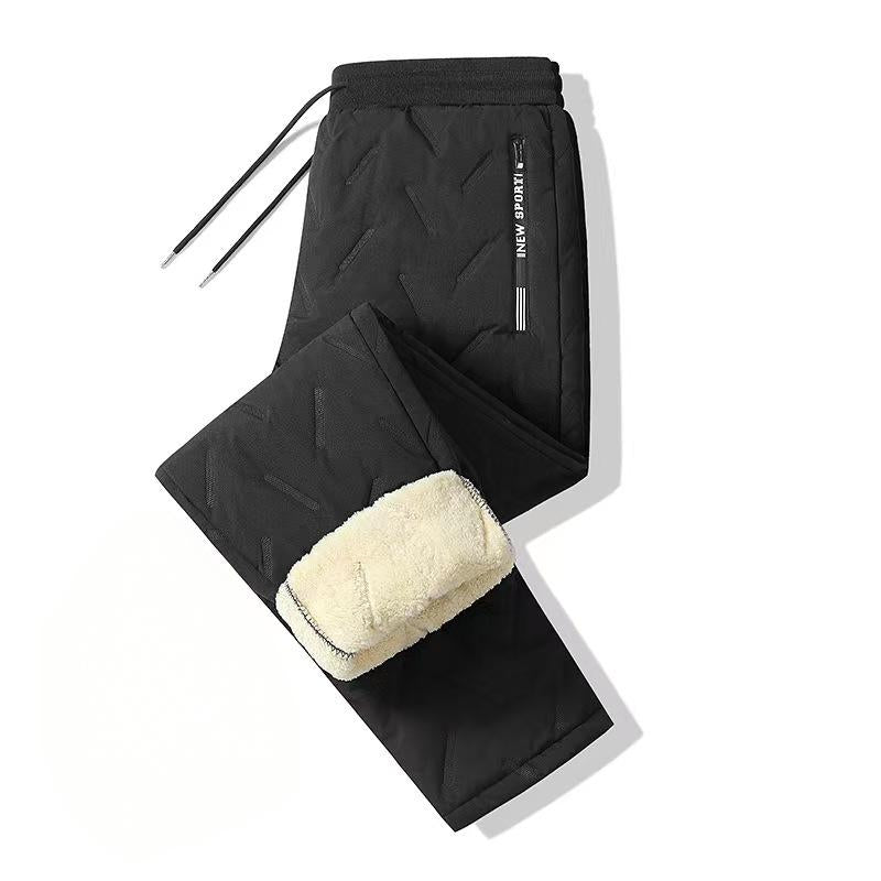 Cotton blend athletic casual pants