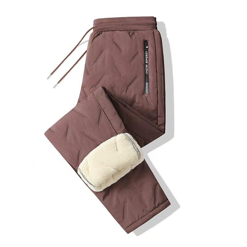 Cotton blend athletic casual pants