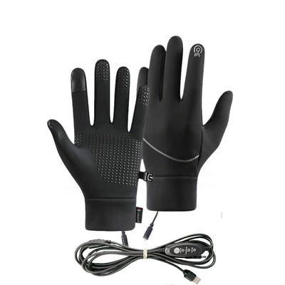 USB Warm gloves for winter, with extra fleece lining