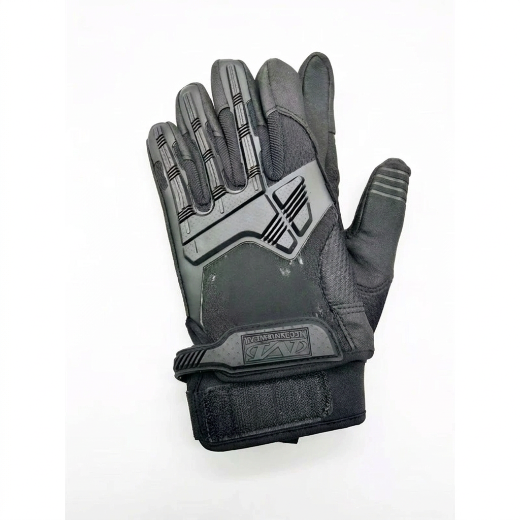 Black full-finger glove
