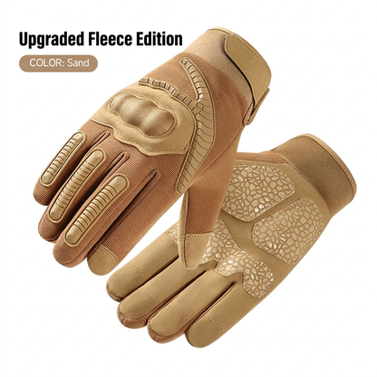 Sand upgraded fleece tactical gloves