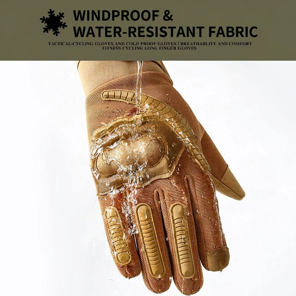 Windproof and water-resistant glove fabric