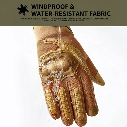 Windproof and water-resistant glove fabric