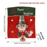 High hat chair cover snowman