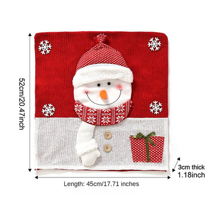 Christmas Chair Covers with Santa Hat – Soft Plush Holiday Chair Decorations
